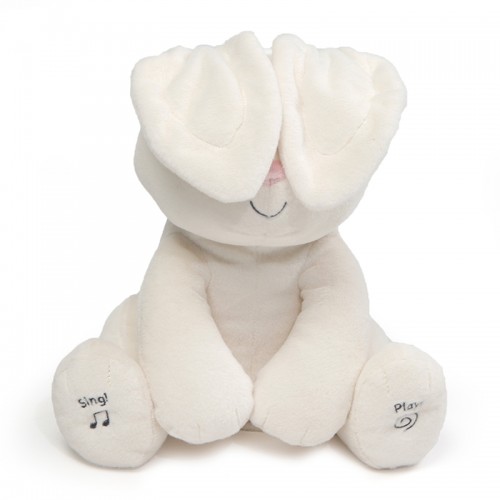 Gund Flora the Bunny Animated Plush Toy 12" | 0 month+ | Peek-a-boo Plush Toy | Baby Soft Toy | Stuffed Toy